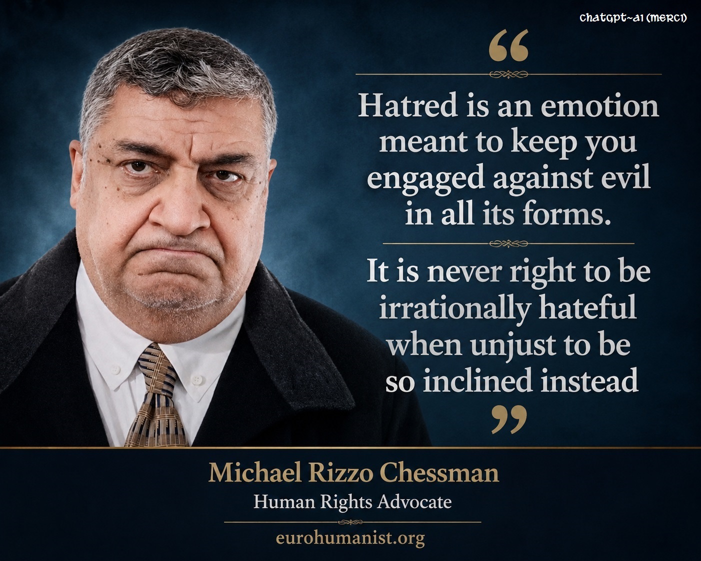 no to ill hate of good